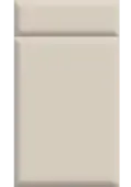 Bella Supermatt Taupe Grey : Style : Lincoln. MDF Vinyl Wrapped Door/Drawer
