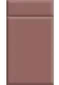 Bella Supermatt Rusty Red : Style : Lincoln. MDF Vinyl Wrapped Door/Drawer