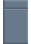 Bella Supermatt Misty Blue : Style : Lincoln. MDF Vinyl Wrapped Door/Drawer