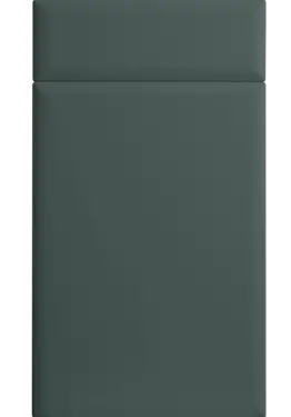 Click Here To Enlarge This Photo Of Bella Supermatt Kombu Green : Style : Lincoln. MDF Vinyl Wrapped Door/Drawer