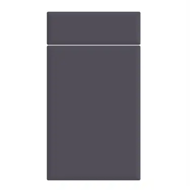 Click Here To Enlarge This Photo Of Bella Supermatt Indigo Blue : Style : Lincoln. MDF Vinyl Wrapped Door/Drawer