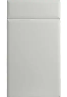 Click Here To Enlarge This Photo Of Bella Satin White : Style : Lincoln. MDF Vinyl Wrapped Door/Drawer
