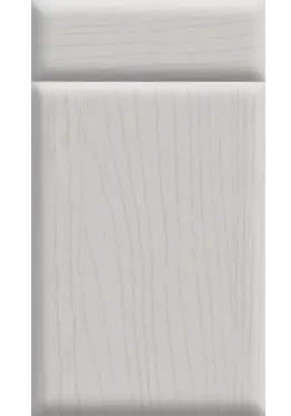 Click Here To Enlarge This Photo Of Bella Paintflow Matt Light Grey : Style : Lincoln. MDF Vinyl Wrapped Door/Drawer