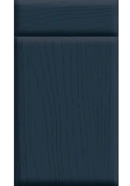 Click Here To Enlarge This Photo Of Bella Paintflow Matt Indigo Blue : Style : Lincoln. MDF Vinyl Wrapped Door/Drawer