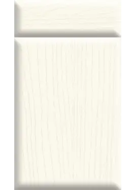 Click Here To Enlarge This Photo Of Bella Paintflow Matt White : Style : Lincoln. MDF Vinyl Wrapped Door/Drawer