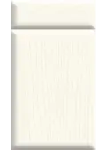 Bella Paintflow Matt White : Style : Lincoln. MDF Vinyl Wrapped Door/Drawer