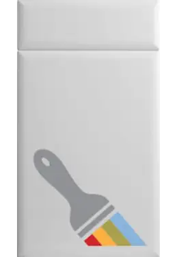 Click Here To Enlarge This Photo Of Bella Paintable : Style : Lincoln. MDF Vinyl Wrapped Door/Drawer