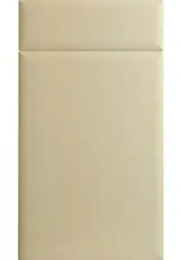 Click Here To Enlarge This Photo Of Bella High Gloss Cream : Style : Lincoln. MDF Vinyl Wrapped Door/Drawer