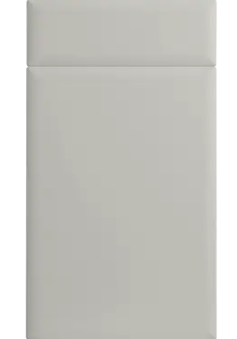 Click Here To Enlarge This Photo Of Bella High Gloss Cashmere : Style : Lincoln. MDF Vinyl Wrapped Door/Drawer