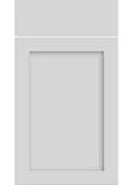 Bella Porcelain White : Style : Oakham. MDF Vinyl Wrapped Door/Drawer
