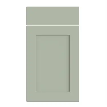 Click Here To Enlarge This Photo Of Bella Supermatt Sage Green : Style : Richmond. MDF Vinyl Wrapped Door/Drawer