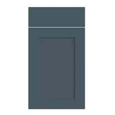 Click Here To Enlarge This Photo Of Bella Supermatt Colonial Blue : Style : Richmond. MDF Vinyl Wrapped Door/Drawer