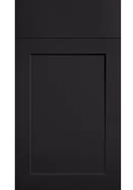 Click Here To Enlarge This Photo Of Bella Supermatt Black : Style : Richmond. MDF Vinyl Wrapped Door/Drawer