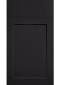 Bella Supermatt Black : Style : Richmond. MDF Vinyl Wrapped Door/Drawer