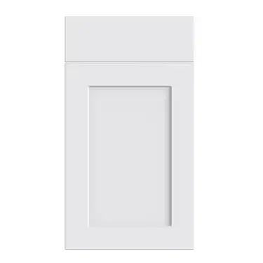 Click Here To Enlarge This Photo Of Bella Supermatt White : Style : Richmond. MDF Vinyl Wrapped Door/Drawer