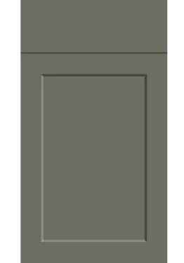 Click Here To Enlarge This Photo Of Bella Supermatt Smoke Green : Style : Richmond. MDF Vinyl Wrapped Door/Drawer