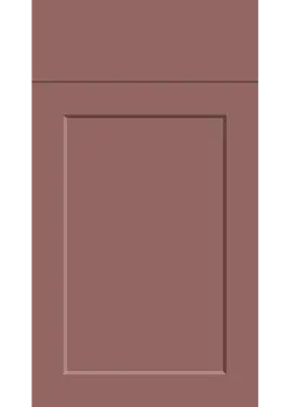 Click Here To Enlarge This Photo Of Bella Supermatt Rusty Red : Style : Richmond. MDF Vinyl Wrapped Door/Drawer