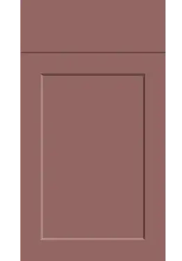 Click Here To Enlarge This Photo Of Bella Supermatt Rusty Red : Style : Richmond. MDF Vinyl Wrapped Door/Drawer