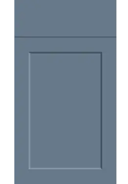 Click Here To Enlarge This Photo Of Bella Supermatt Misty Blue : Style : Richmond. MDF Vinyl Wrapped Door/Drawer