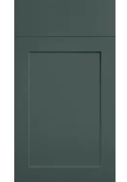Click Here To Enlarge This Photo Of Bella Supermatt Kombu Green : Style : Richmond. MDF Vinyl Wrapped Door/Drawer
