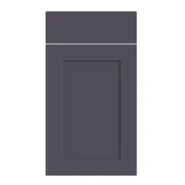 Click Here To Enlarge This Photo Of Bella Supermatt Indigo Blue : Style : Richmond. MDF Vinyl Wrapped Door/Drawer