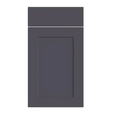 Click Here To Enlarge This Photo Of Bella Supermatt Indigo Blue : Style : Richmond. MDF Vinyl Wrapped Door/Drawer