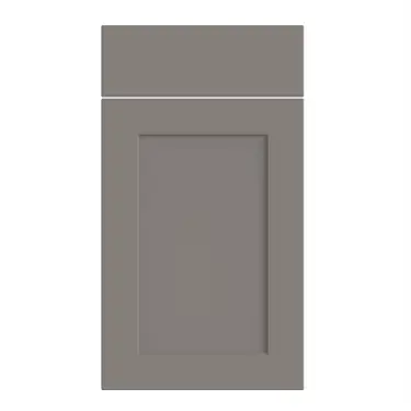 Click Here To Enlarge This Photo Of Bella Supermatt Dust Grey : Style : Richmond. MDF Vinyl Wrapped Door/Drawer