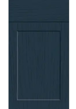 Click Here To Enlarge This Photo Of Bella Paintflow Matt Indigo Blue : Style : Richmond. MDF Vinyl Wrapped Door/Drawer