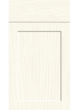 Click Here To Enlarge This Photo Of Bella Paintflow Matt White : Style : Richmond. MDF Vinyl Wrapped Door/Drawer