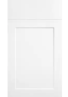 Click Here To Enlarge This Photo Of Bella High Gloss White : Style : Richmond. MDF Vinyl Wrapped Door/Drawer