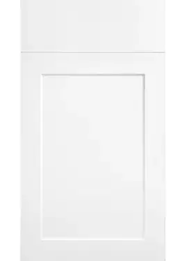Click Here To Enlarge This Photo Of Bella High Gloss White : Style : Richmond. MDF Vinyl Wrapped Door/Drawer