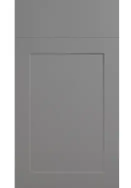 Click Here To Enlarge This Photo Of Bella High Gloss Dust Grey : Style : Richmond. MDF Vinyl Wrapped Door/Drawer