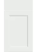 Bella Satin White : Style : Rowen. MDF Vinyl Wrapped Door/Drawer
