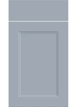 Click Here To Enlarge This Photo Of Bella Supermatt Denim : Style : Rowen. MDF Vinyl Wrapped Door/Drawer