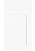 Bella Supermatt White : Style : Rowen. MDF Vinyl Wrapped Door/Drawer