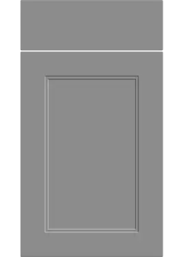 Click Here To Enlarge This Photo Of Bella Supermatt Dust Grey : Style : Rowen. MDF Vinyl Wrapped Door/Drawer