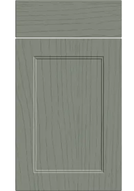Click Here To Enlarge This Photo Of Bella Paintflow Matt Sage Green : Style : Rowen. MDF Vinyl Wrapped Door/Drawer