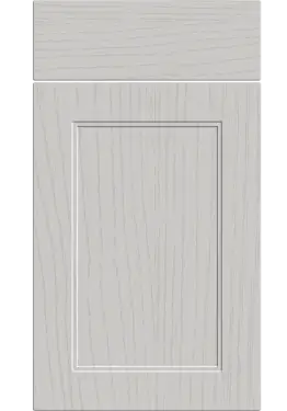 Click Here To Enlarge This Photo Of Bella Paintflow Matt Light Grey : Style : Rowen. MDF Vinyl Wrapped Door/Drawer