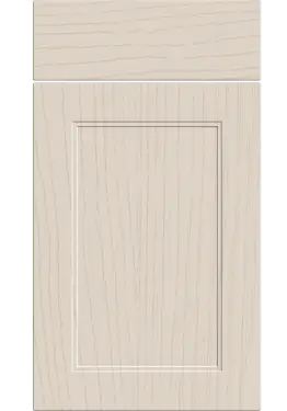 Click Here To Enlarge This Photo Of Bella Supermatt Taupe Grey : Style : Rowen. MDF Vinyl Wrapped Door/Drawer