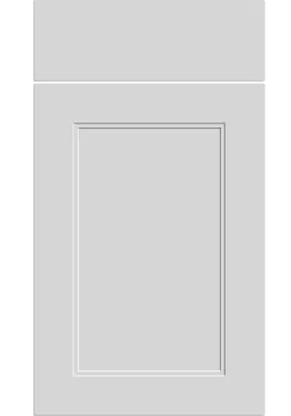 Click Here To Enlarge This Photo Of Bella Porcelain White : Style : Rowen. MDF Vinyl Wrapped Door/Drawer