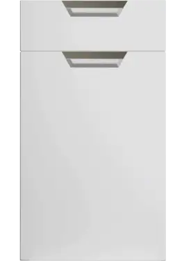 Click Here To Enlarge This Photo Of Bella Porcelain White : Style Segreto. MDF Vinyl Wrapped Door/Drawer