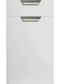 Bella Porcelain White : Style Segreto. MDF Vinyl Wrapped Door/Drawer
