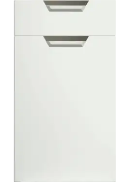 Click Here To Enlarge This Photo Of Bella Satin White : Style : Segreto. MDF Vinyl Wrapped Door/Drawer