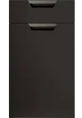 Bella Supermatt Graphite : Style : Segreto. MDF Vinyl Wrapped Door/Drawer