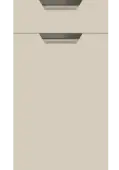 Bella Supermatt Taupe Grey : Style : Segreto. MDF Vinyl Wrapped Door/Drawer