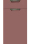 Bella Supermatt Rusty Red : Style : Segreto. MDF Vinyl Wrapped Door/Drawer