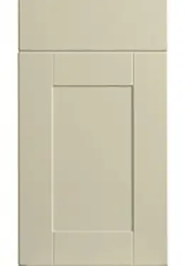 Click Here To Enlarge This Photo Of Bella Alabaster : Style : Shaker. MDF Vinyl Wrapped Door/Drawer