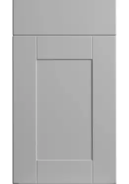 Click Here To Enlarge This Photo Of Bella Matt Dove Grey : Style : Shaker. MDF Vinyl Wrapped Door/Drawer