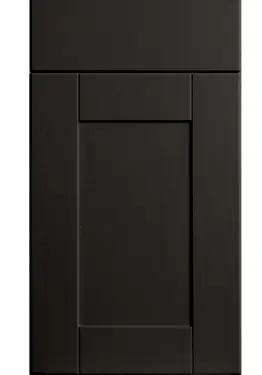 Click Here To Enlarge This Photo Of Bella Supermatt Graphite : Style : Shaker. MDF Vinyl Wrapped Door/Drawer