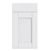 Bella Supermatt White : Style : Shaker. MDF Vinyl Wrapped Door/Drawer